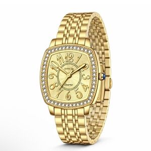 Invicta Women's Wildflower Gold-Tone Crystal Accent Bracelet Watch- New in Box